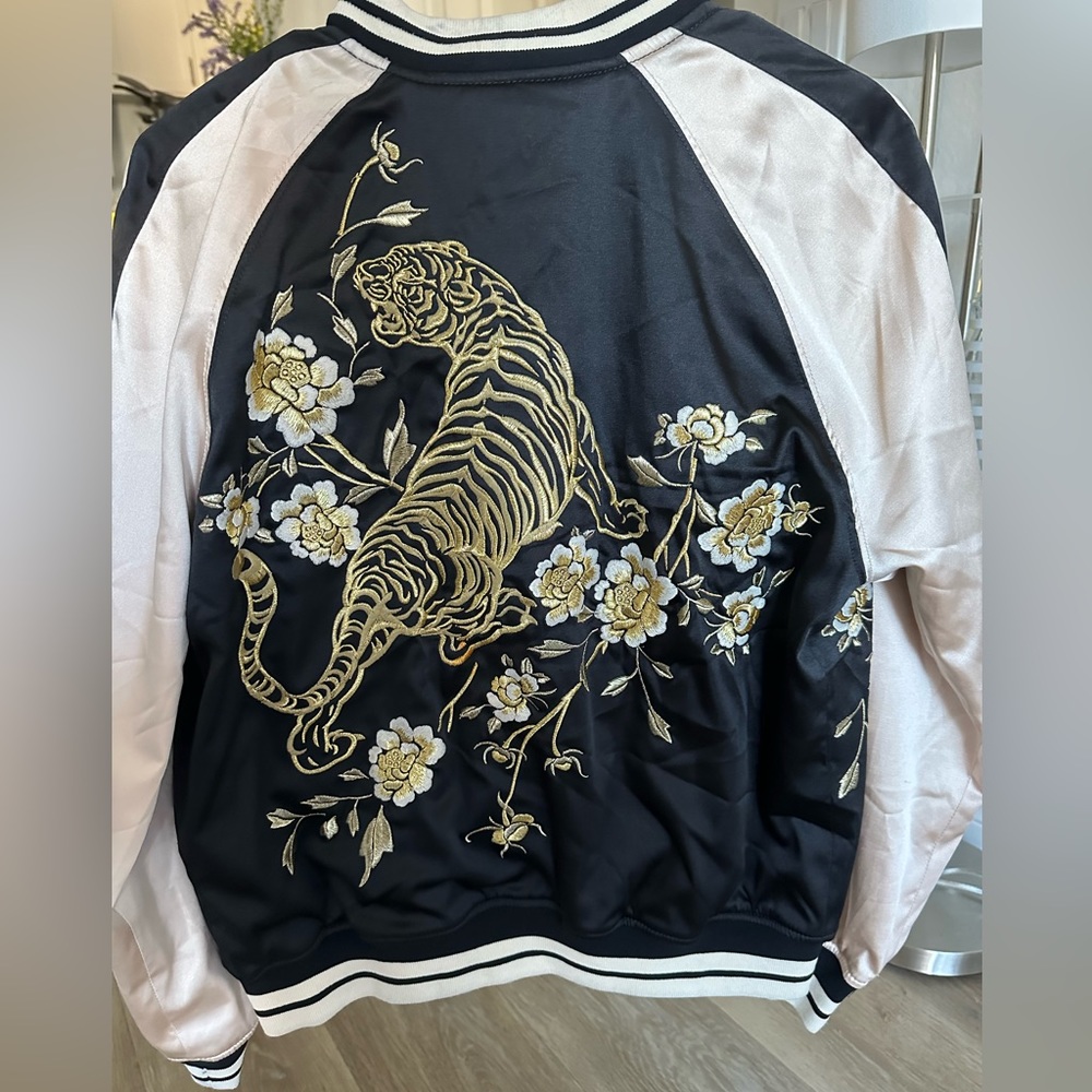 Reversible Bomber Jacket Embroidered M